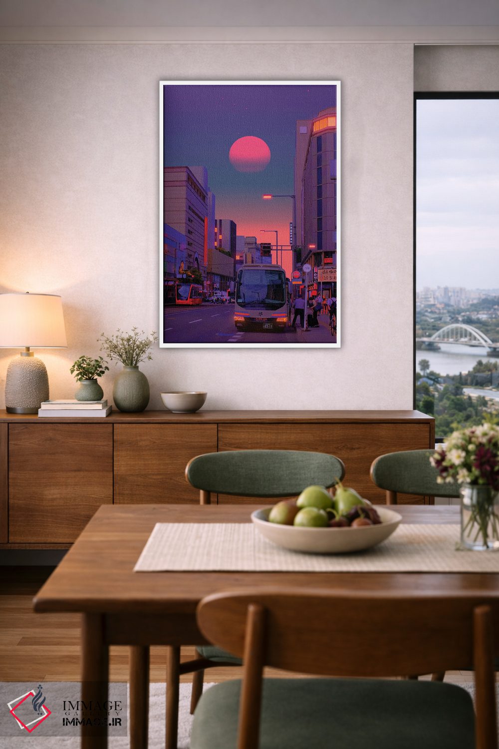 تابلو دکوراتیو جهان های نئون ۶ اثر دانر اوروزکو - D5W