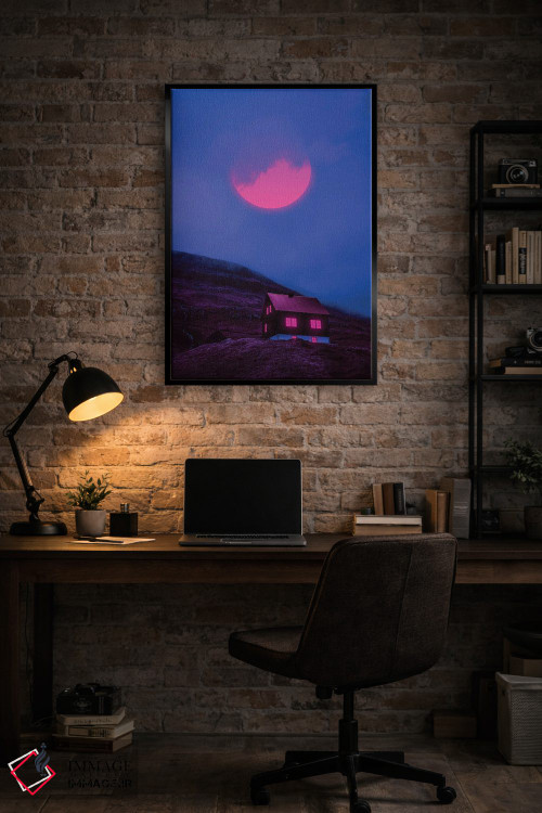 تابلو دکوراتیو جهان های نئون ۵ اثر دانر اوروزکو - D5B