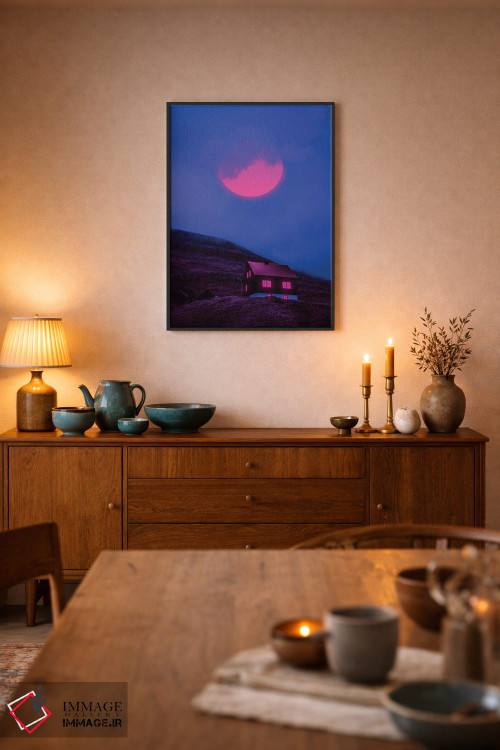 تابلو دکوراتیو جهان های نئون ۵ اثر دانر اوروزکو - D6B