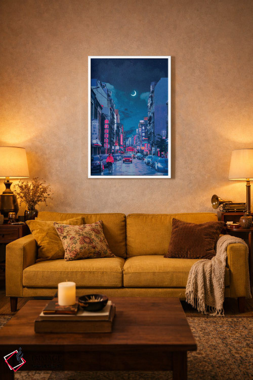 تابلو دکوراتیو جهان های نئون ۷ اثر دانر اوروزکو - D1W