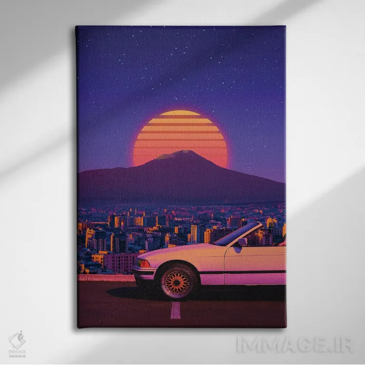 تابلو دکوراتیو شهر اوت ران ۱ اثر دانر اوروزکو - نمای روبهرو روی دیوار