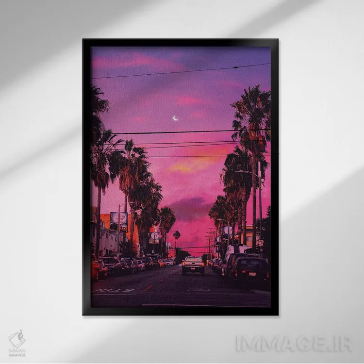 تابلو دکوراتیو نوستالژی اثر دانر اوروزکو - نمای قابدار مشکی