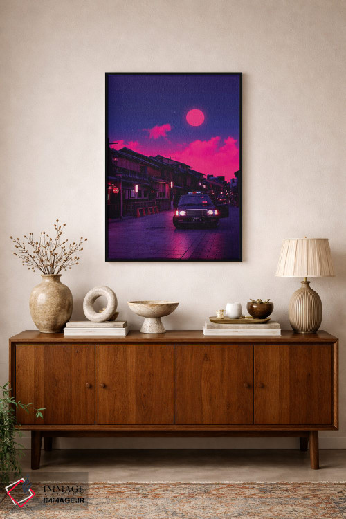 تابلو دکوراتیو جهان های نئون ۹ اثر دانر اوروزکو - D2B