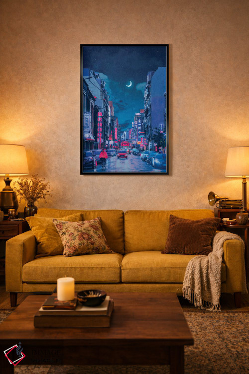 تابلو دکوراتیو جهان های نئون ۷ اثر دانر اوروزکو - D4B