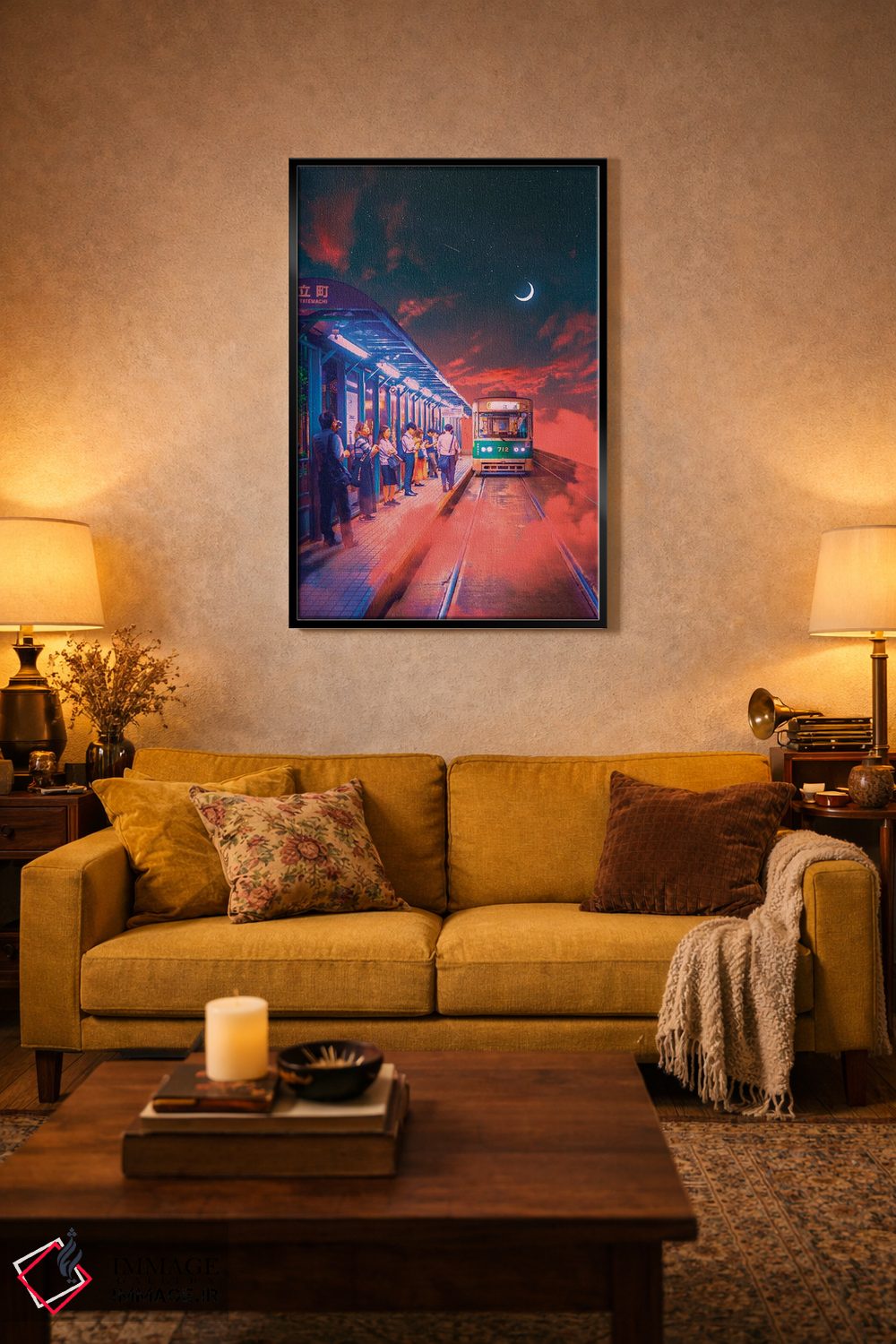 تابلو دکوراتیو جهان های نئون ۸ اثر دانر اوروزکو - D5B