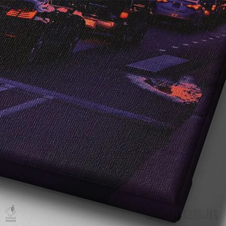 تابلو دکوراتیو شهر اوت ران ۲ اثر دانر اوروزکو - نمای نزدیک بافت بوم