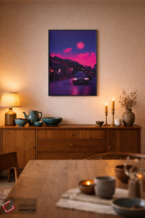 تابلو دکوراتیو جهان های نئون ۹ اثر دانر اوروزکو - D6B