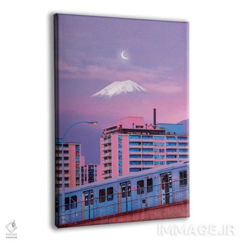 تابلو دکوراتیو شهر پاستلی اثر دانر اوروزکو - نمای پرسپکتیو محصول