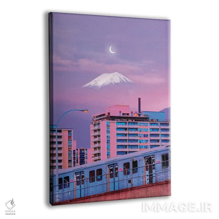 تابلو دکوراتیو شهر پاستلی اثر دانر اوروزکو - نمای پرسپکتیو محصول