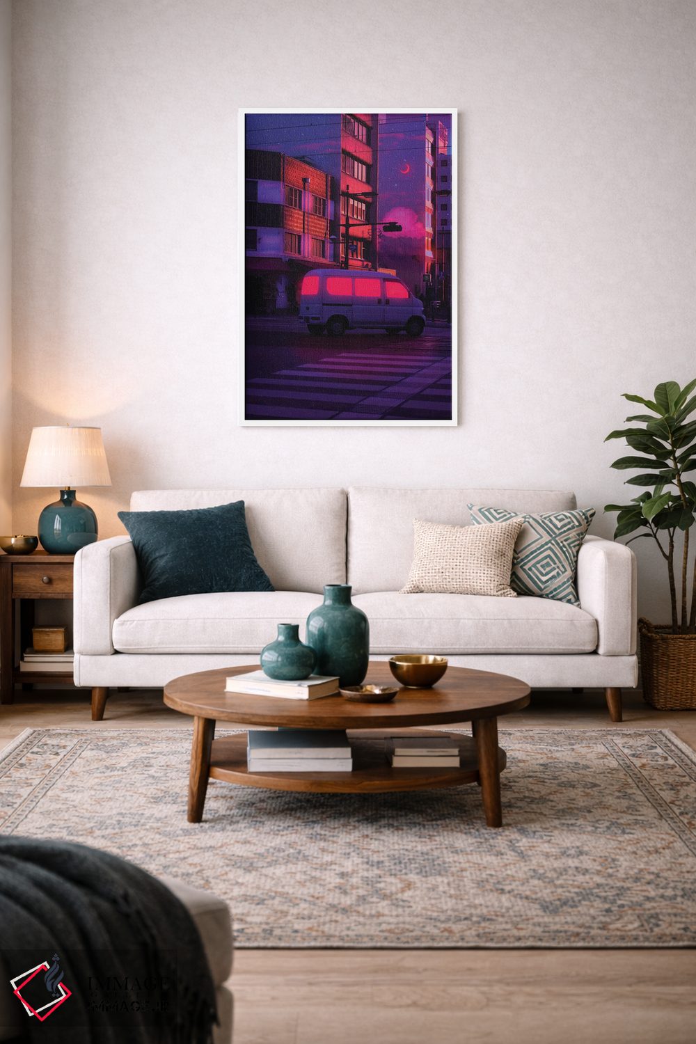 تابلو دکوراتیو جهان های نئون ۱۴ اثر دانر اوروزکو - D3W