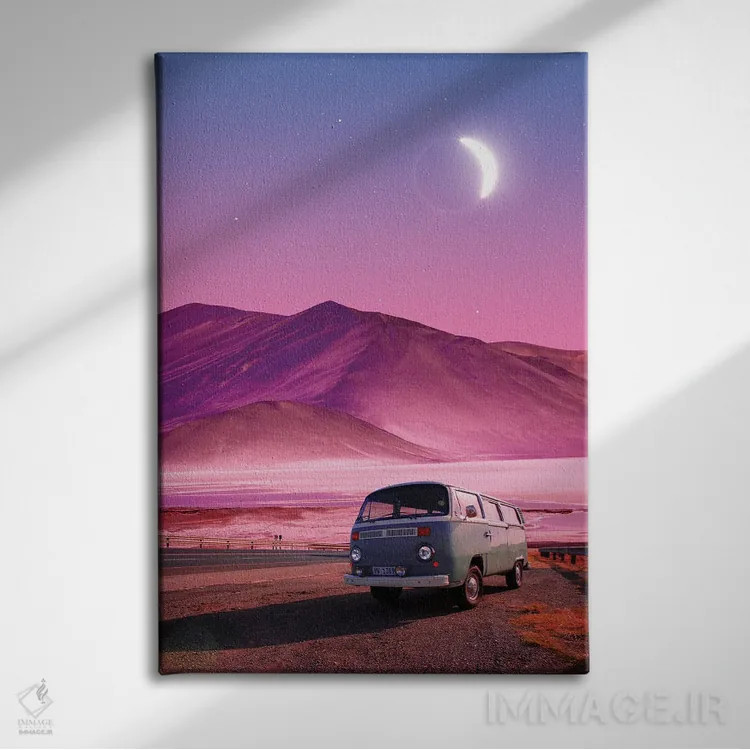 تابلو دکوراتیو سفر آتاکاما اثر دانر اوروزکو - نمای روبهرو روی دیوار