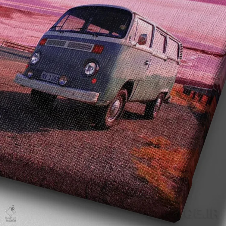 تابلو دکوراتیو سفر آتاکاما اثر دانر اوروزکو - نمای نزدیک بافت بوم