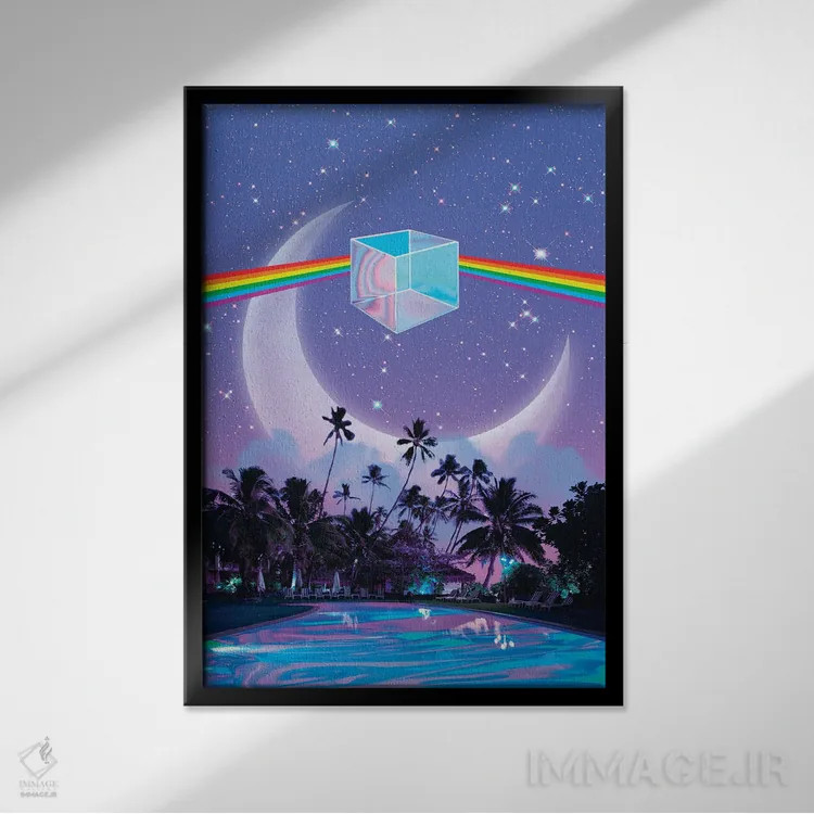 تابلو دکوراتیو محل رویاها ۳ اثر دانر اوروزکو - نمای قابدار مشکی