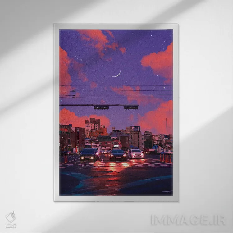 تابلو دکوراتیو محل رویاها ۴ اثر دانر اوروزکو - نمای قابدار سفید