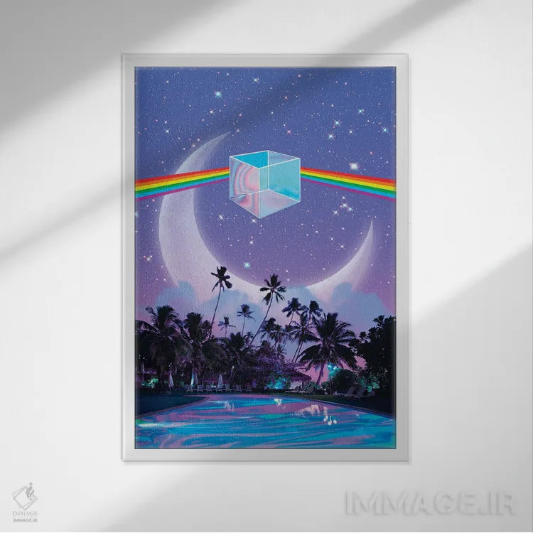 تابلو دکوراتیو محل رویاها ۳ اثر دانر اوروزکو - نمای قابدار سفید