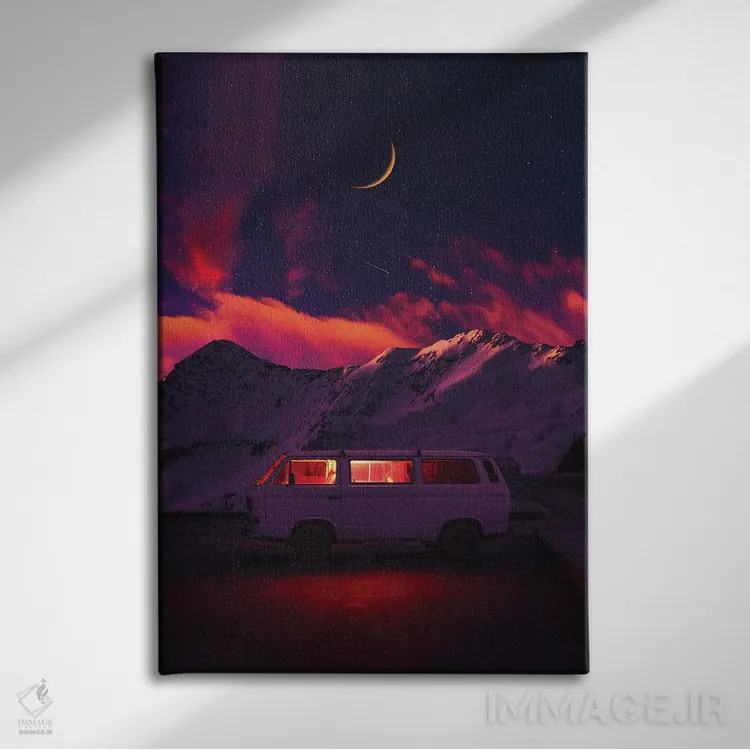 تابلو دکوراتیو شب خاموش اثر دانر اوروزکو - نمای روبهرو روی دیوار