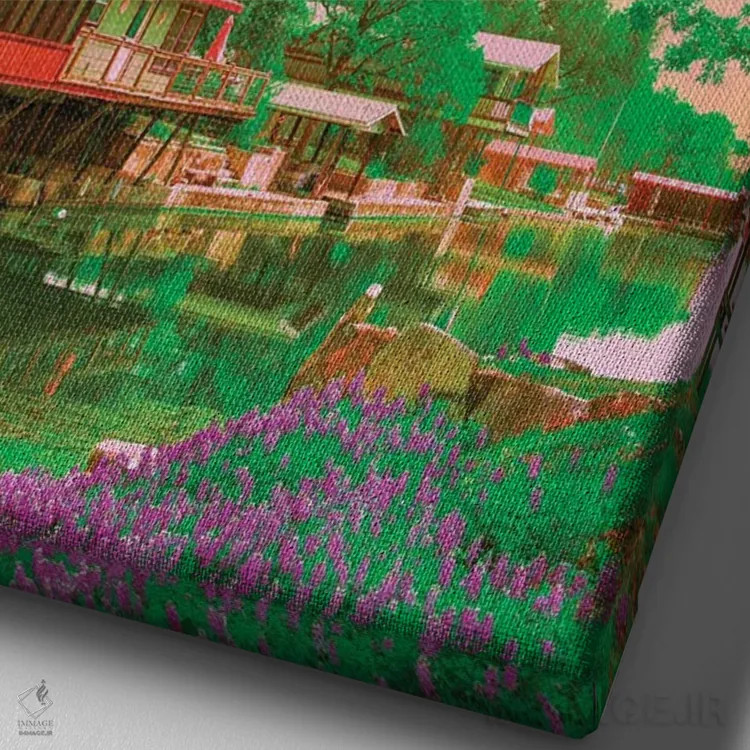 تابلو دکوراتیو پناهگاه اثر دانر اوروزکو - نمای نزدیک بافت بوم