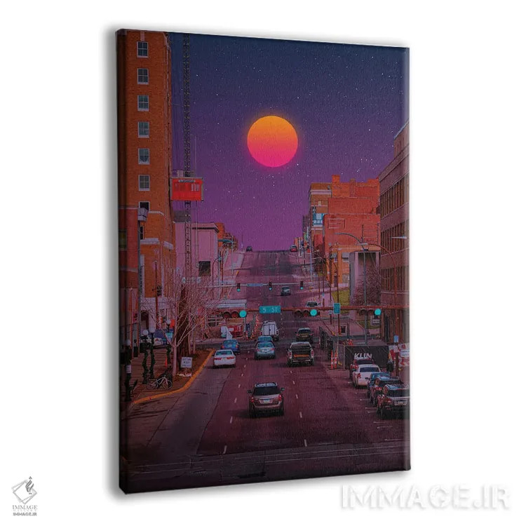 تابلو دکوراتیو غروب ۱ اثر دانر اوروزکو - نمای پرسپکتیو محصول