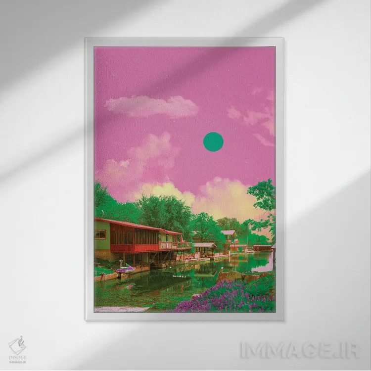 تابلو دکوراتیو پناهگاه اثر دانر اوروزکو - نمای قابدار سفید