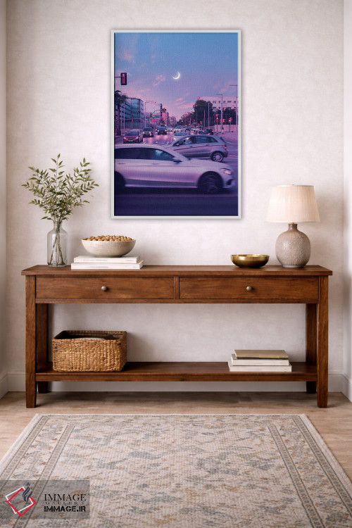 تابلو دکوراتیو شهر بنفش اثر دانر اوروزکو - D2W