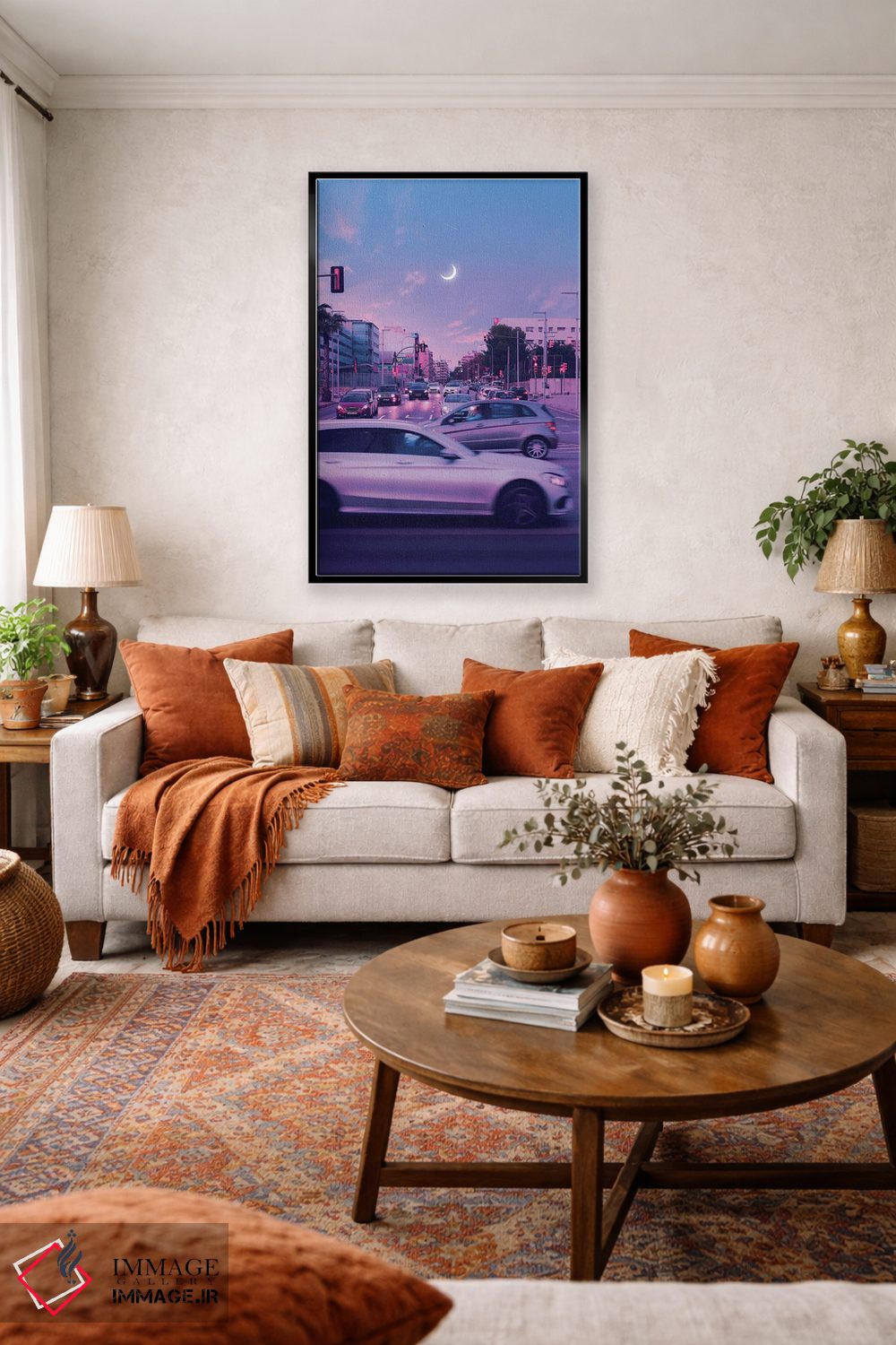 تابلو دکوراتیو شهر بنفش اثر دانر اوروزکو - D3B