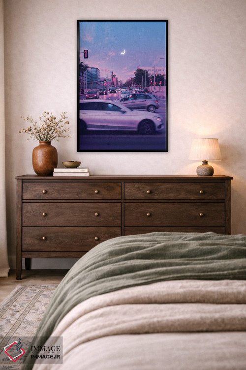 تابلو دکوراتیو شهر بنفش اثر دانر اوروزکو - D4B