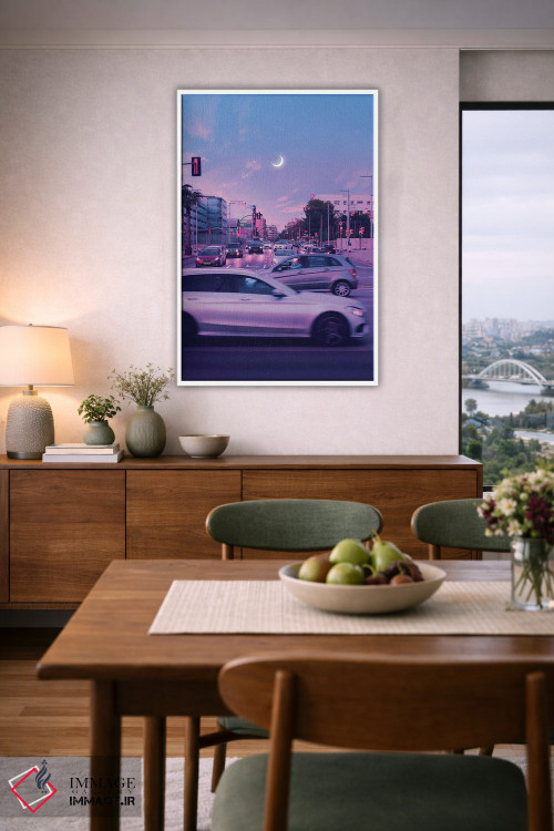 تابلو دکوراتیو شهر بنفش اثر دانر اوروزکو - D5W