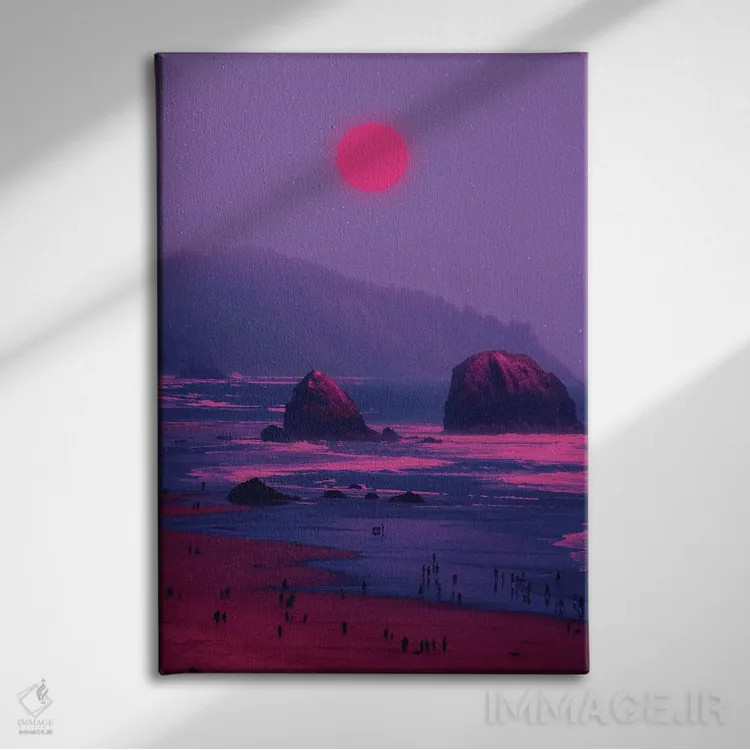 تابلو دکوراتیو غروب ۲ اثر دانر اوروزکو - نمای روبهرو روی دیوار