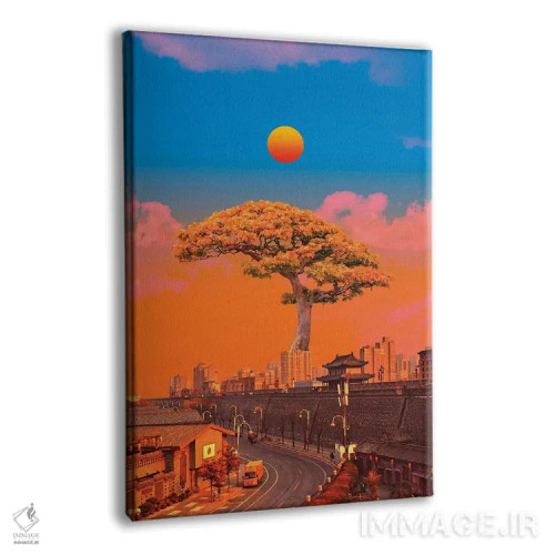 تابلو دکوراتیو شهر بونسای اثر دانر اوروزکو - نمای پرسپکتیو محصول