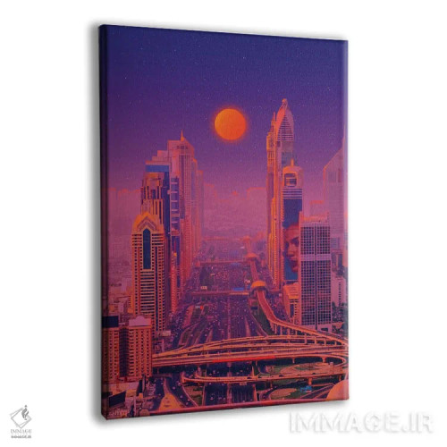 تابلو دکوراتیو غروب ۵ اثر دانر اوروزکو - نمای پرسپکتیو محصول