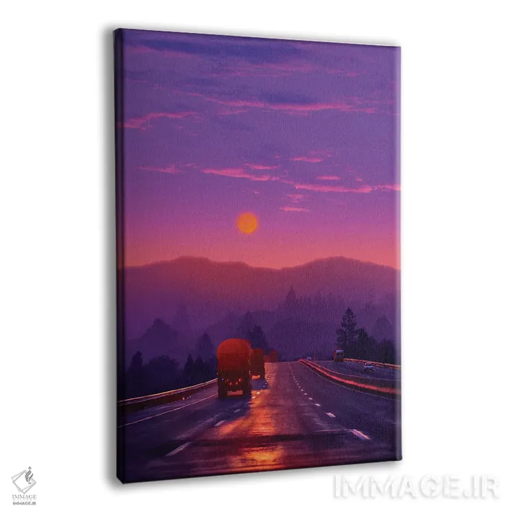 تابلو دکوراتیو غروب ۷ اثر دانر اوروزکو - نمای پرسپکتیو محصول