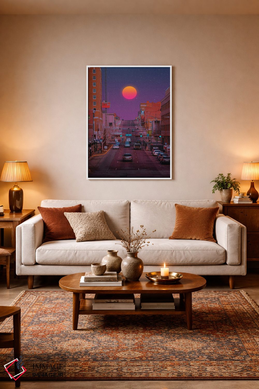 تابلو دکوراتیو غروب ۱ اثر دانر اوروزکو - D2W