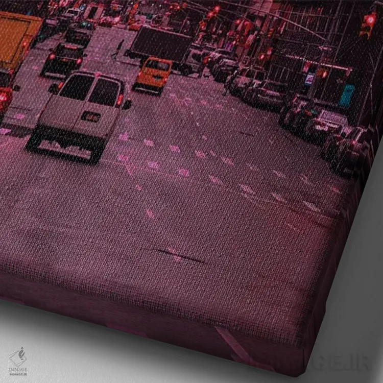 تابلو دکوراتیو غروب ۴ اثر دانر اوروزکو - نمای نزدیک بافت بوم