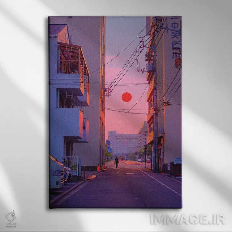 تابلو دکوراتیو غروب ۱۰ اثر دانر اوروزکو - نمای روبهرو روی دیوار