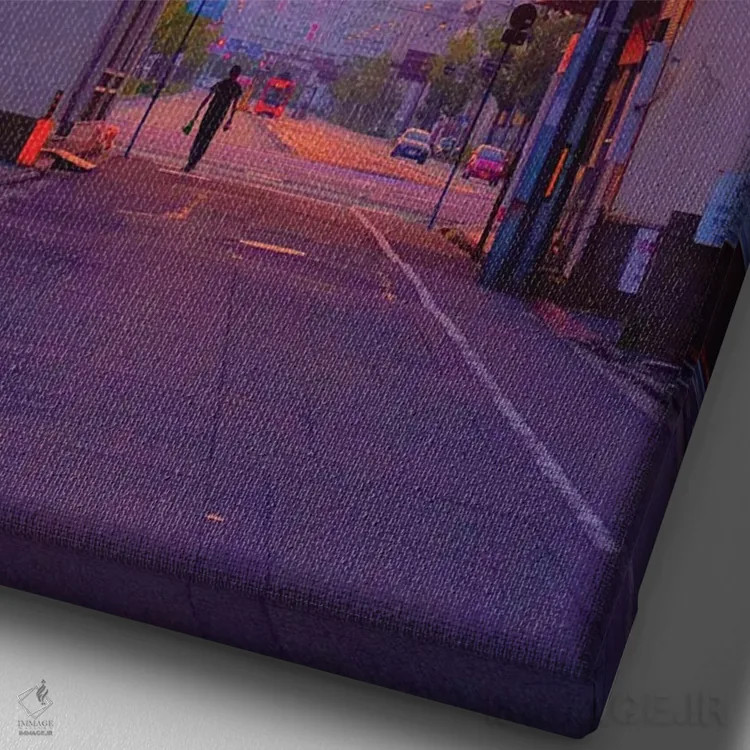 تابلو دکوراتیو غروب ۱۰ اثر دانر اوروزکو - نمای نزدیک بافت بوم