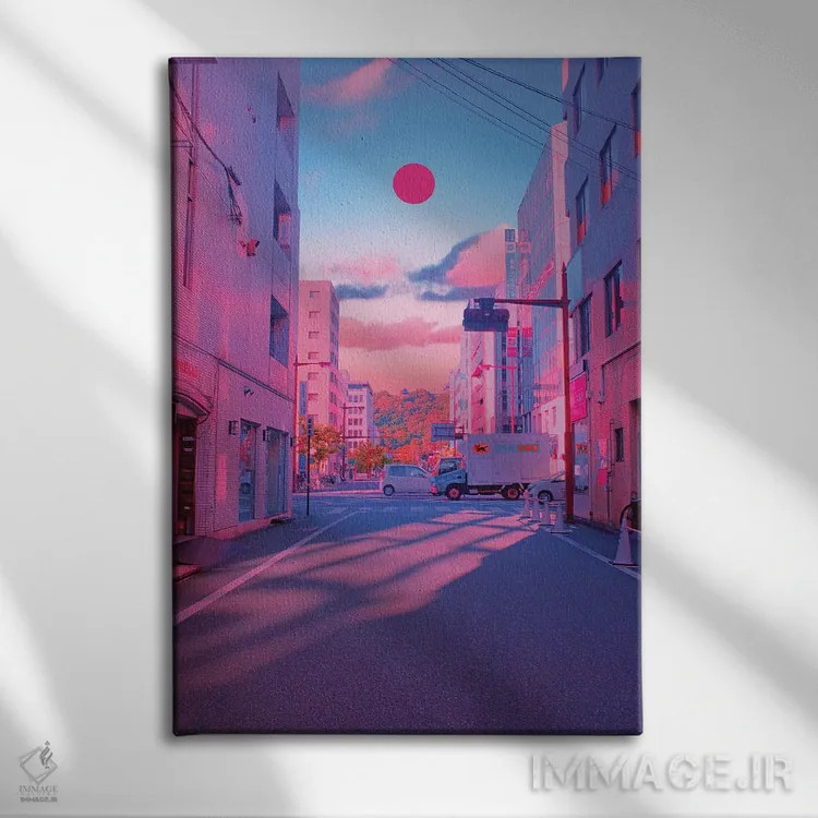 تابلو دکوراتیو غروب ۱۱ اثر دانر اوروزکو - نمای روبهرو روی دیوار