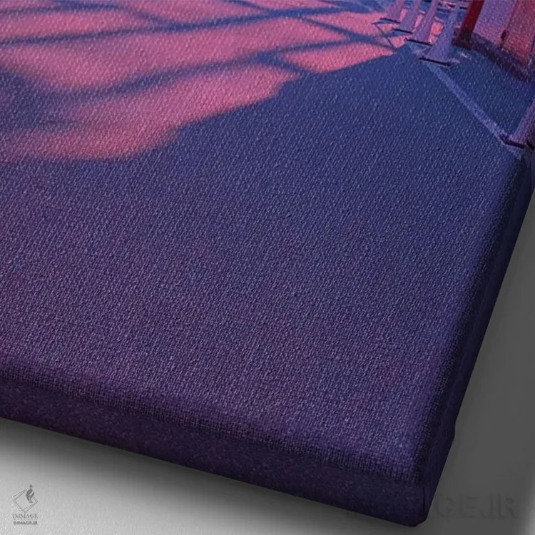 تابلو دکوراتیو غروب ۱۱ اثر دانر اوروزکو - نمای نزدیک بافت بوم