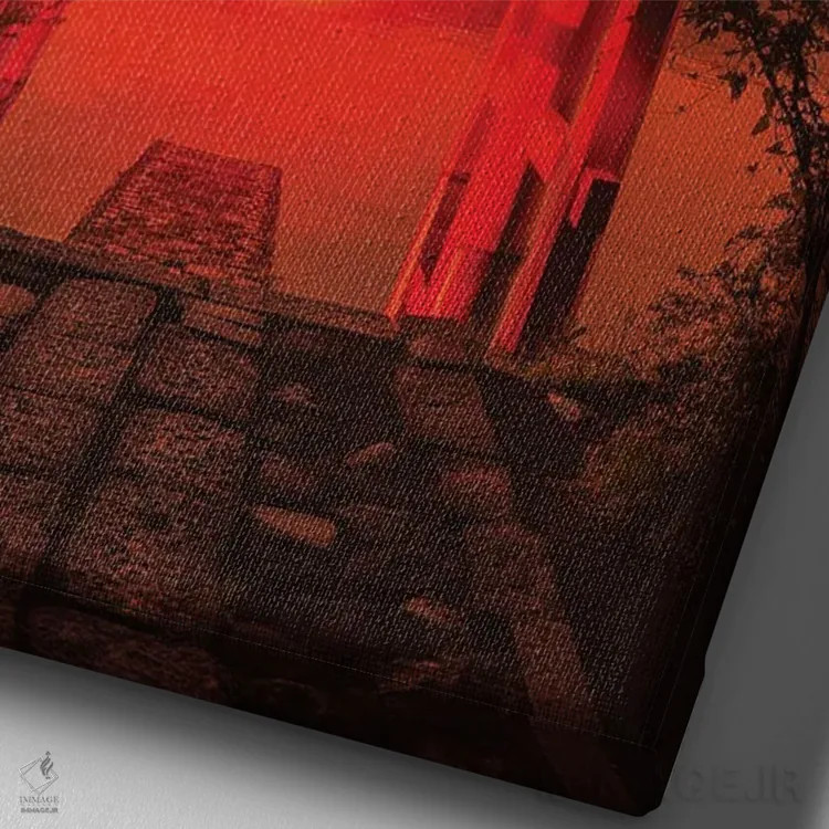 تابلو دکوراتیو دروازه توری اثر دانر اوروزکو - نمای نزدیک بافت بوم