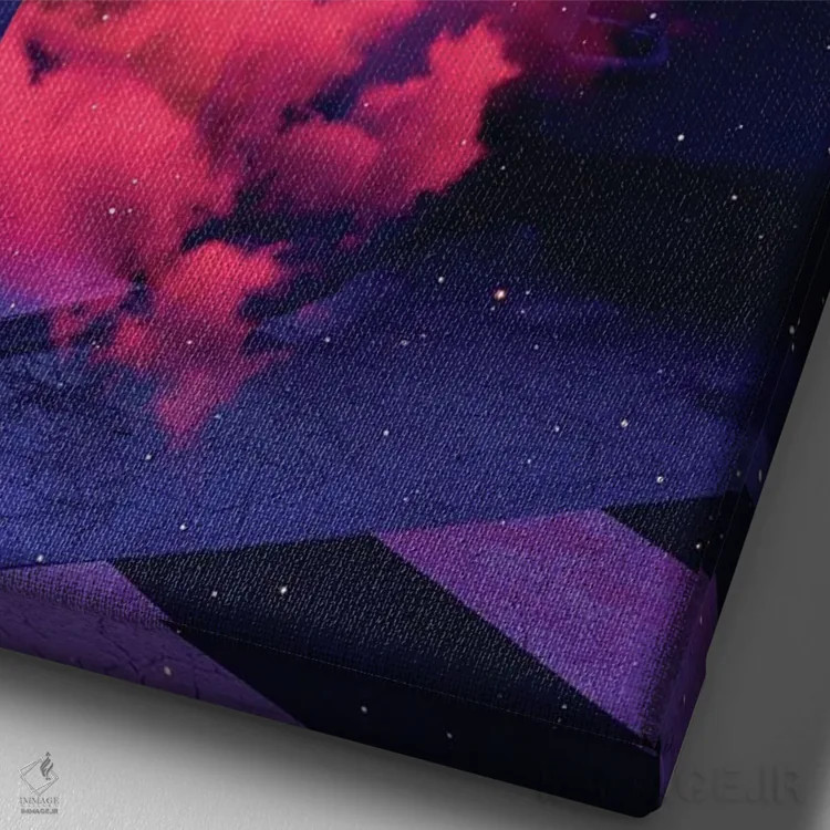 تابلو دکوراتیو خروجی اثر دانر اوروزکو - نمای نزدیک بافت بوم