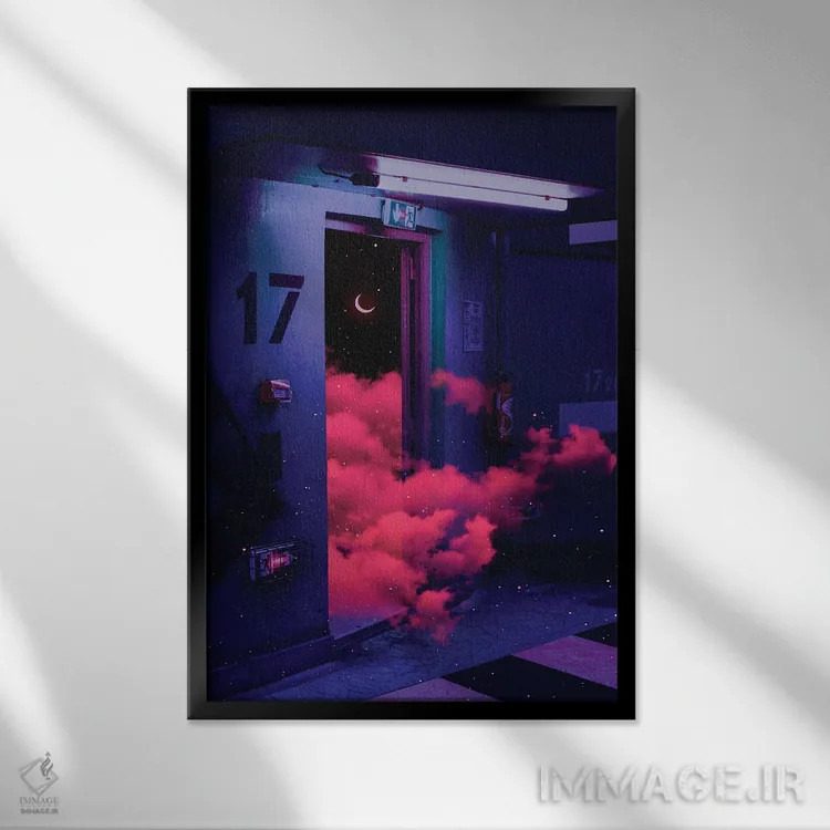 تابلو دکوراتیو خروجی اثر دانر اوروزکو - نمای قابدار مشکی