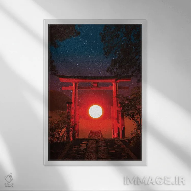 تابلو دکوراتیو دروازه توری اثر دانر اوروزکو - نمای قابدار سفید