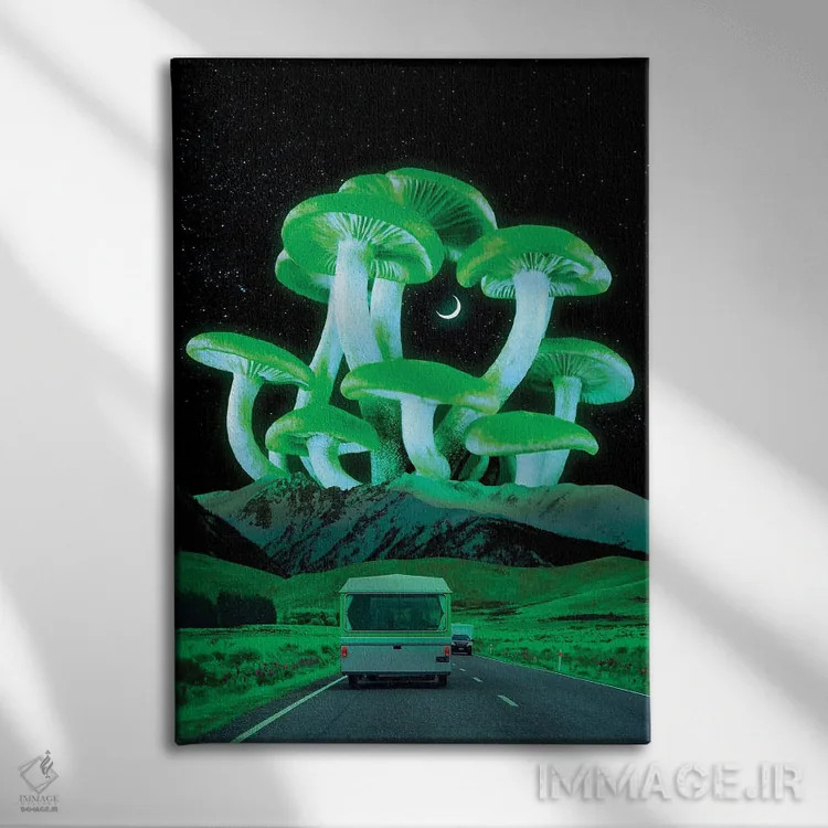 تابلو دکوراتیو مسیر توهم زا اثر دانر اوروزکو - نمای روبهرو روی دیوار