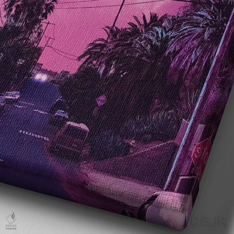 تابلو دکوراتیو مناطق استوایی اثر دانر اوروزکو - نمای نزدیک بافت بوم