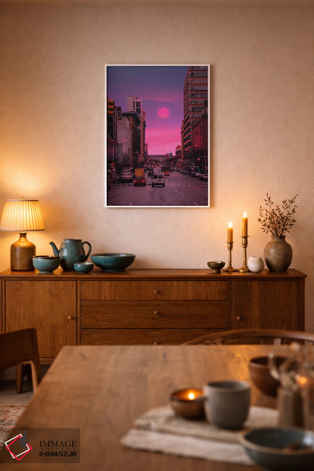 تابلو دکوراتیو غروب ۴ اثر دانر اوروزکو - D5W