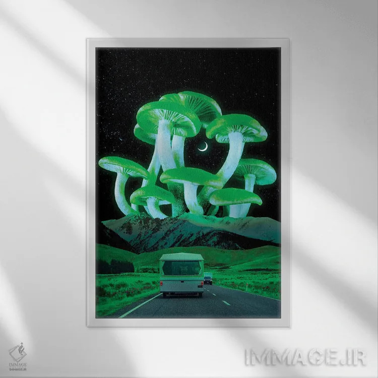 تابلو دکوراتیو مسیر توهم زا اثر دانر اوروزکو - نمای قابدار سفید