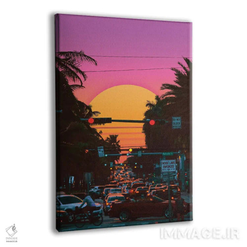 تابلو دکوراتیو غروب بخارویو ۳ اثر دانر اوروزکو - نمای پرسپکتیو محصول