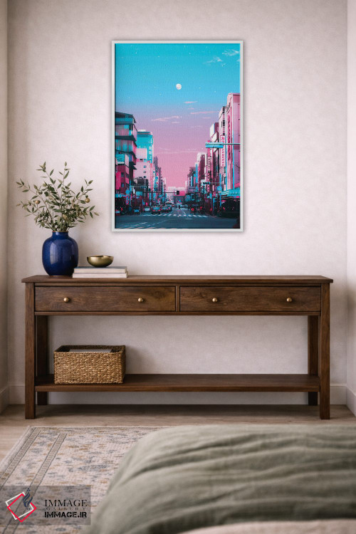 تابلو دکوراتیو توکیو شهر پاستلی اثر دانر اوروزکو - D3W
