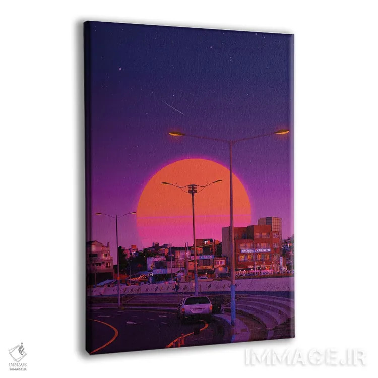 تابلو دکوراتیو غروب بخارویو ۵ اثر دانر اوروزکو - نمای پرسپکتیو محصول