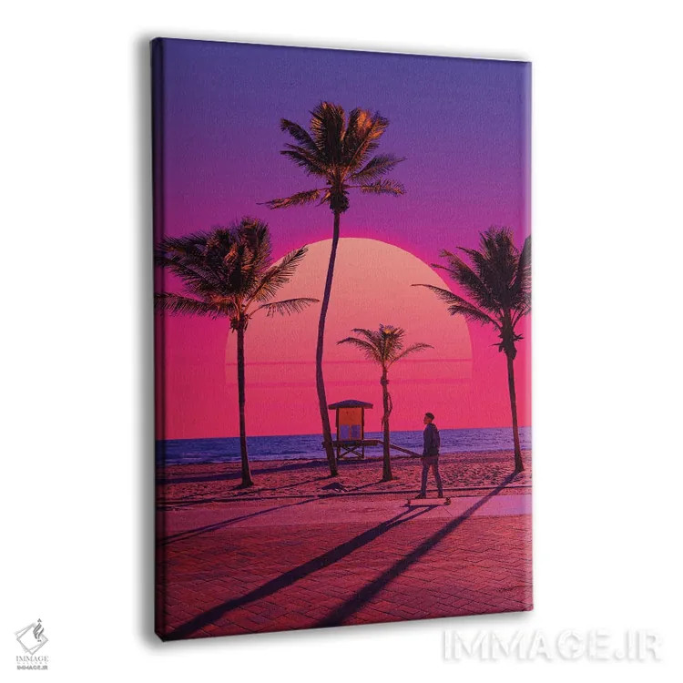 تابلو دکوراتیو غروب بخارویو ۶ اثر دانر اوروزکو - نمای پرسپکتیو محصول