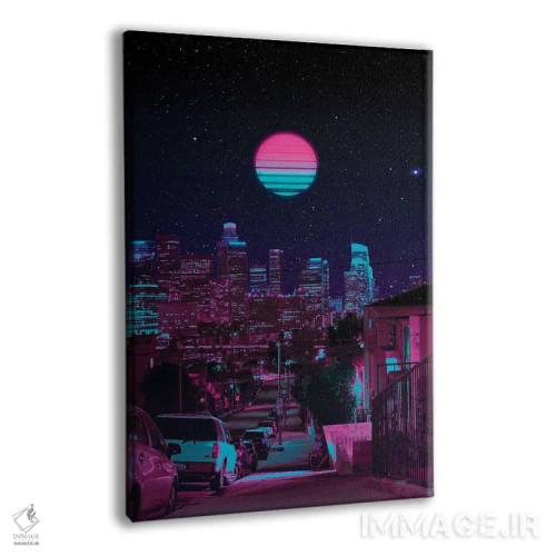 تابلو دکوراتیو شب بخارگونه اثر دانر اوروزکو - نمای پرسپکتیو محصول